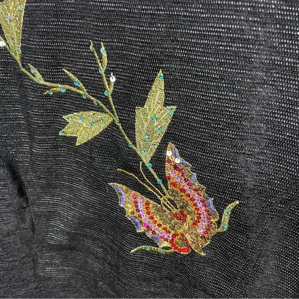 Indigo Moon Butterfly Embellished Sequins jacket - Picture 10 of 10